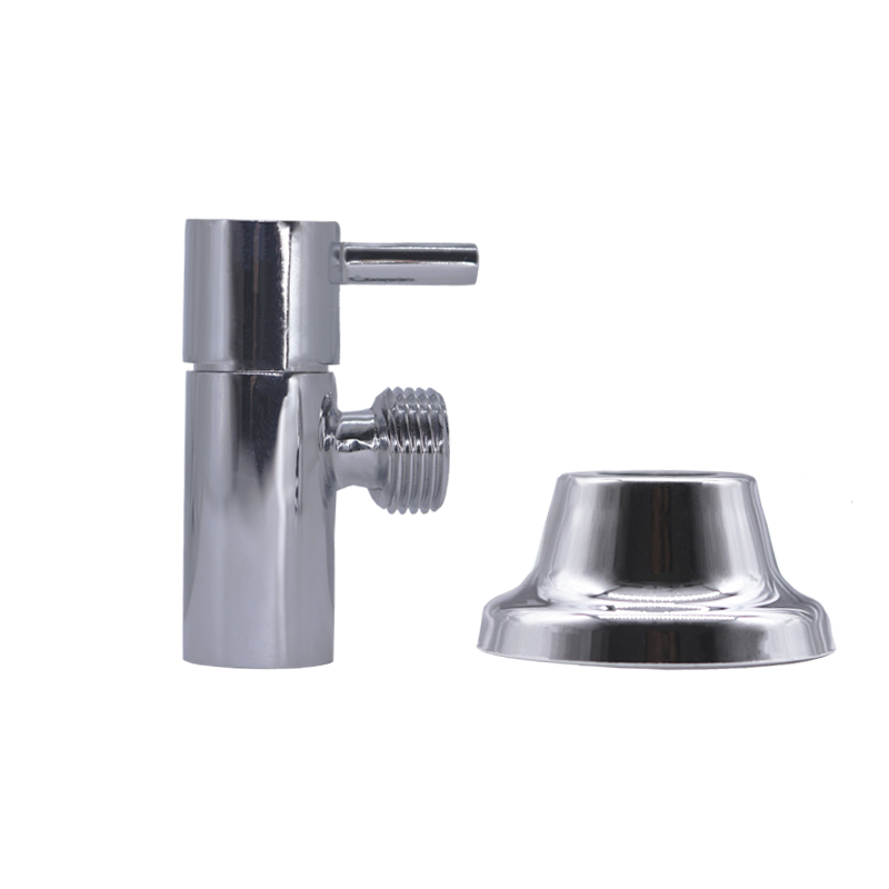 Polished Chrome Plated Angle Valve with Male and Female Thread