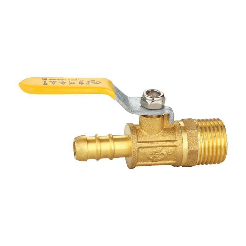 Straight Handle Male Thread Brass Gas Valve