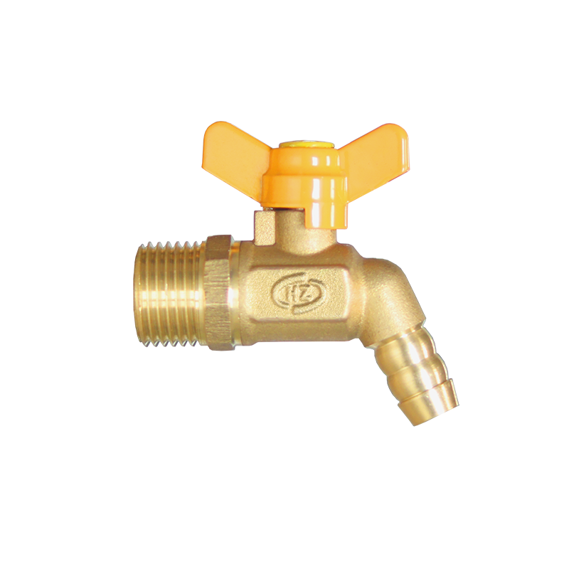 Butterfly Handle Elbow Male Thread Gas Valve
