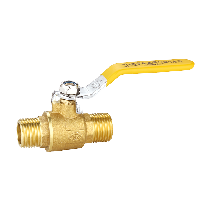 Brass Gas Ball Valve with Double Male Thread