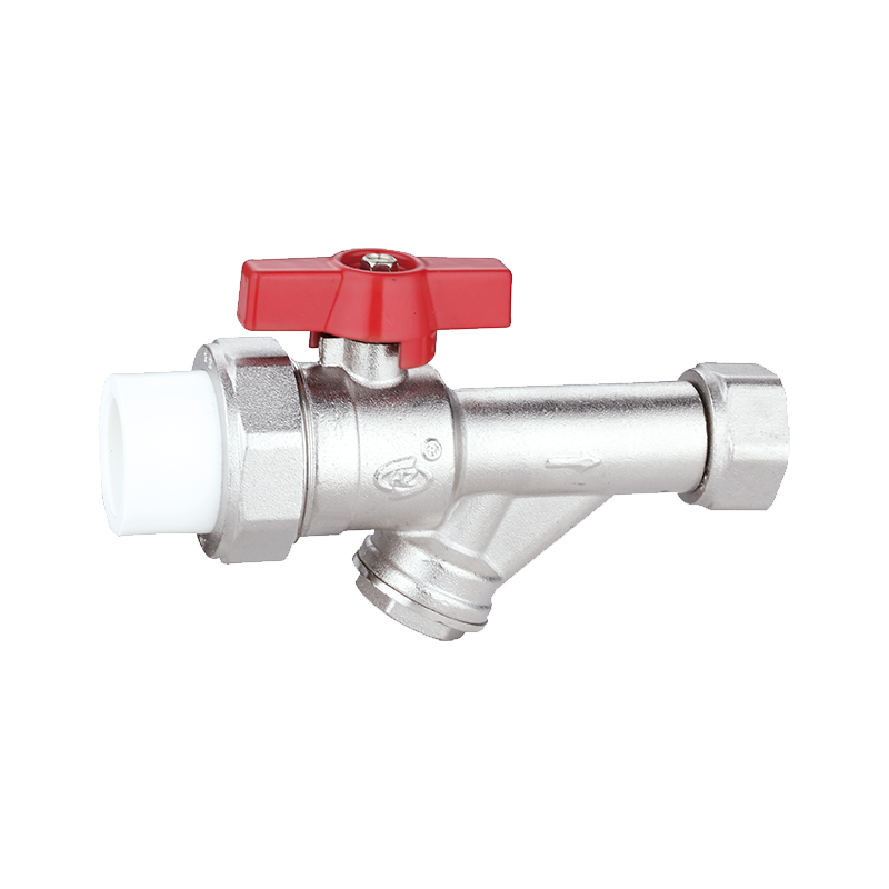 PPR Female Thread Filter Union Ball Valve with Butterfly Handle