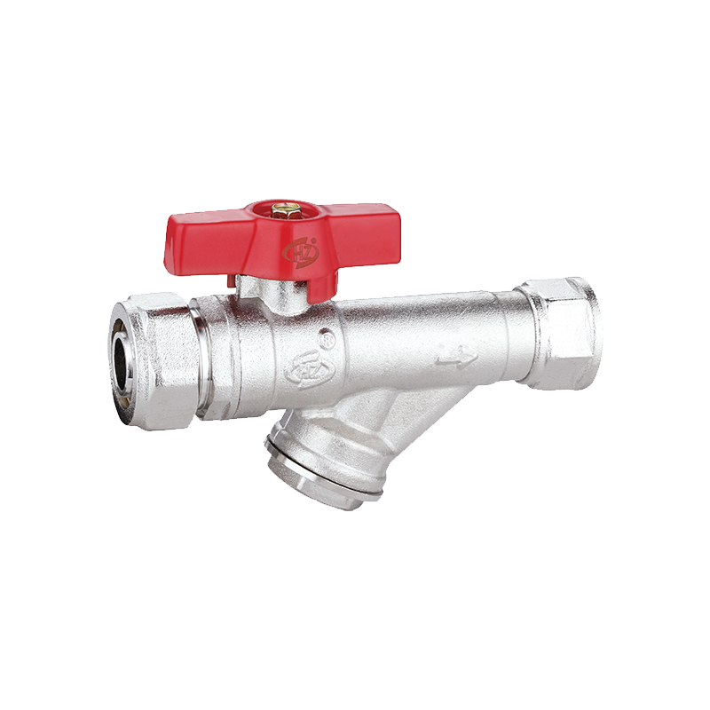 Butterfly Handle Compression Female Thread Filter Union Ball Valve
