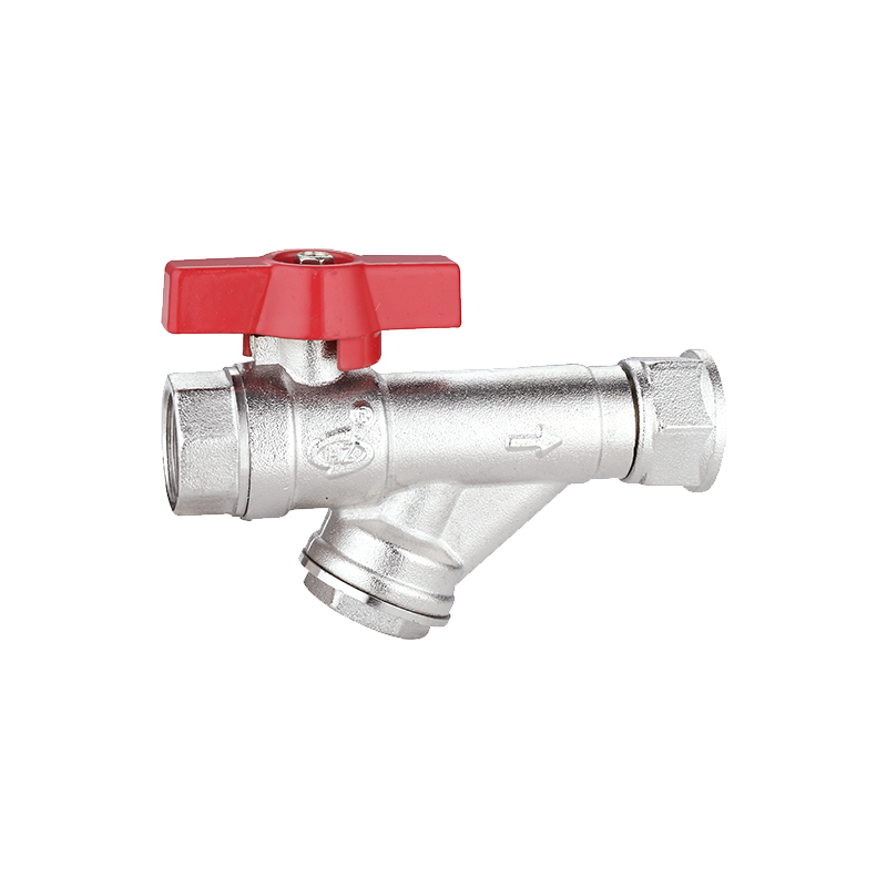 Butterfly Handle Double Female Thread Union Filter Ball Valve