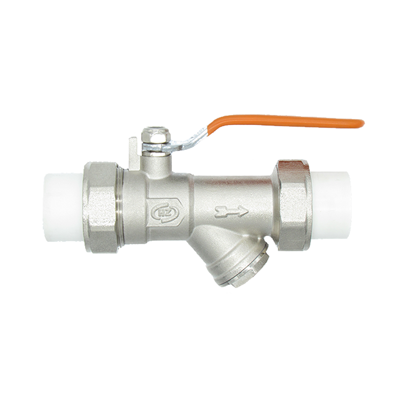 PPR Long Handle Filter Ball Valve