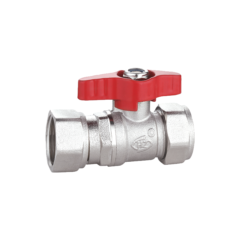 Butterfly Handle Compression  Female Thread Union Ball Valve for Wall-Mounted Boiler
