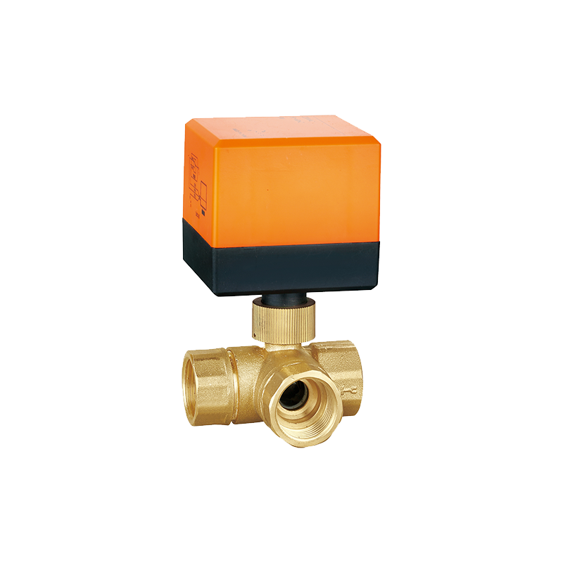 Brass Three-Way Electric Ball Valve