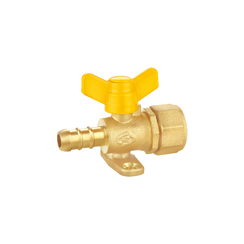 Butterfly Handle Compression Gas Ball Valve with Bracket