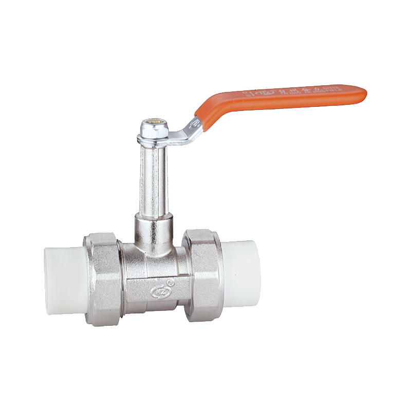 PPR Double Union Extended Stem Ball Valve for Air Conditioning
