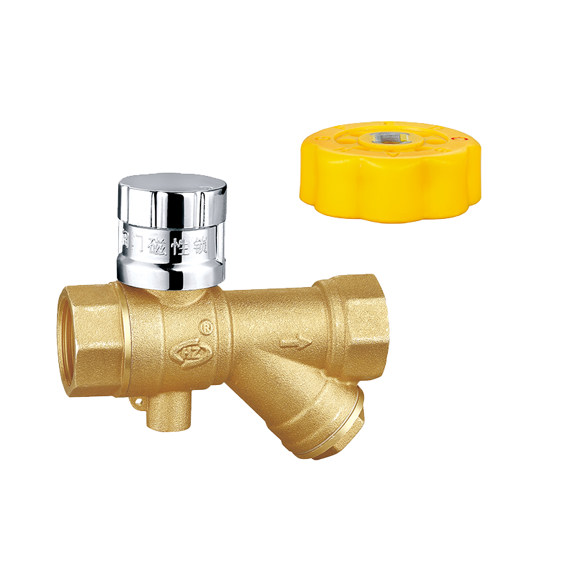Magnetic Temperature Measuring Brass Y-Strainer for Pipeline Filtration